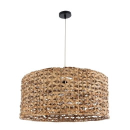 Φωτιστικό Οροφής Κρεμαστό Marigold 01849 Boho 1xE27 IP20 60x28cm Brown GloboStar