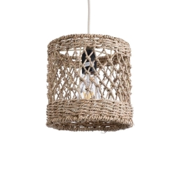 Φωτιστικό Οροφής Κρεμαστό Ecuador 02120 Boho 1xE27 IP20 20x20cm Beige GloboStar