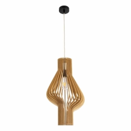 Φωτιστικό Οροφής Κρεμαστό Mihiro 02172 Boho 1xE27 IP20 32x56cm Brown GloboStar