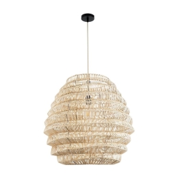 Φωτιστικό Οροφής Κρεμαστό Oregon 02206 Boho 1xE27 IP20 60x56cm Beige GloboStar