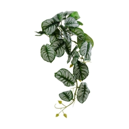 Τεχνητό Φυτό Κρεμαστό Αλοκάσια 20601 28x27x50cm Green GloboStar Πλαστικό, Ύφασμα