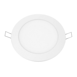 Panel Led Χωνευτό Plato1265RW 12W 6500K 1000lm White Aca Στρόγγυλο Αλουμίνιο