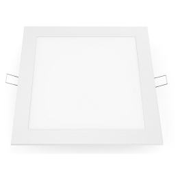 Panel Led Χωνευτό Plato1830SW 18W 3000K 1400lm White Aca Τετράγωνο Αλουμίνιο