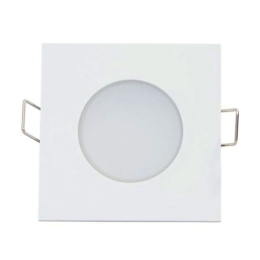 Σποτ Χωνευτό Vera530SW 5W 3000K 400lm White Aca Τετράγωνο Αλουμίνιο