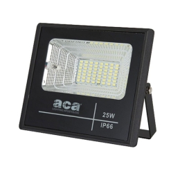 Προβολέας Led Ηλιακός Με Φωτοβολταϊκό Svide SV2560 25W 6000K Black Aca