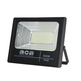 Προβολέας Led Ηλιακός Με Φωτοβολταϊκό Svide SV20060 200W 6000K Black Aca