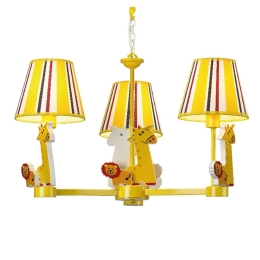 Φωτιστικό Οροφής Παιδικό Ζούγκλα 3ΧE14 MD04553A Yellow Aca Πλαστικό