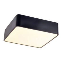 Πάνελ Led V28LEDC48BK 40W 3200lm 3000K 48X48XH13 Black Aca Decor Τετράγωνο Μέταλλο