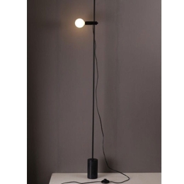 Φωτιστικό Δαπέδου OD581F160B 1XE14 D9XH160 Black Aca Decor Μάρμαρο