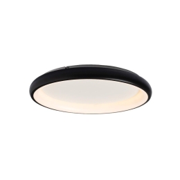 Φωτιστικό Οροφής - Πλαφονιέρα Led BR71LEDC61BK 48W 3000K 4610lm D61XH8,5 Black Aca Decor Μέταλλο