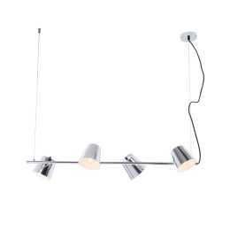 Φωτιστικό Οροφής - Ράγα EF27P4102CH 4ΧΕ14 27Χ102ΧΗ120 Chrome Aca Decor Μέταλλο