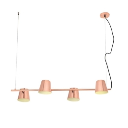 Φωτιστικό Οροφής - Ράγα EF27P4102CP 4ΧΕ14 27Χ102ΧΗ120 Copper Aca Decor Μέταλλο