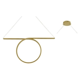 Φωτιστικό Οροφής - Ράγα Led HM98LEDP88BR 43W 3000K 2580lm 88Χ17ΧΗ120 Brass Aca Decor Αλουμίνιο