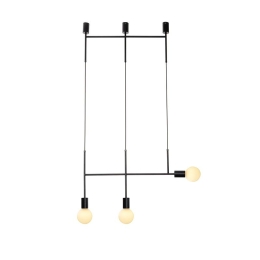 Φωτιστικό Οροφής - Ράγα TNK853P64BK 3ΧΕ27 64X4X110 Black Aca Decor Μέταλλο