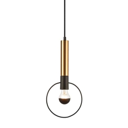 Φωτιστικό Οροφής HL39971P18BB 1ΧΕ27 D18ΧΗ116 Brass-Black Aca Decor Μέταλλο