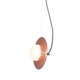 Φωτιστικό Οροφής HL4301P23BC 1ΧG9 14Χ20ΧΗ122 Copper Aca Decor Μέταλλο,Γυαλί