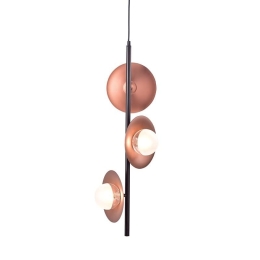 Φωτιστικό Οροφής HL4303P27BC 3ΧG9 27Χ27ΧΗ149 Copper-Black Aca Decor Μέταλλο,Γυαλί