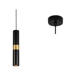 Φωτιστικό Οροφής HM851P6BK 1XGU10 D8XH120 Black Aca Decor Μέταλλο