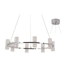 Φωτιστικό Οροφής JNDP32LED52CH Led2835 32W 3000Κ 2880lm D52XH131.5 Chrome Aca Decor Αλουμίνιο