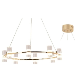 Φωτιστικό Οροφής JNDP32LED52GD Led2835 32W 3000Κ 2880lm D52XH131.5 Gold Aca Decor Αλουμίνιο