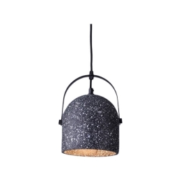 Φωτιστικό Οροφής KS411P16B 1ΧΕ27 D16XH130 Black Aca Decor Τσιμέντο