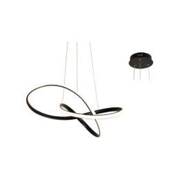 Φωτιστικό Οροφής Led HM92LEDP48BK 48W 3000K 2880lm 48Χ44XΗ120 Black Aca Decor Αλουμίνιο
