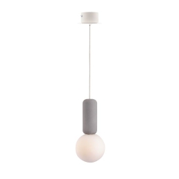 Φωτιστικό Οροφής MK421P10G 1ΧG9 D100XH120 Grey-White Aca Decor Τσιμέντο