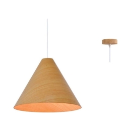 Φωτιστικό Οροφής MQ18P133NW 1Χ E27 D33XH180 Natural Aca Decor Ξύλο