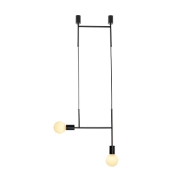Φωτιστικό Οροφής TNK852P38BK 2ΧΕ27 38X4X110 Black Aca Decor Μέταλλο