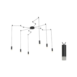 Φωτιστικό Οροφής YL22C6BK 6ΧG9 6x D3,6XH13 Black Aca Decor Αλουμίνιο