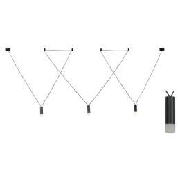 Φωτιστικό Οροφής YL22P3BK 3ΧG9 3x D3,6XH13 Black Aca Decor Αλουμίνιο