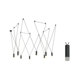 Φωτιστικό Οροφής YL22P8BK 8ΧG9 8x D3,6XH13 Black Aca Decor Αλουμίνιο