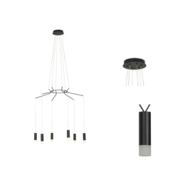 Φωτιστικό Οροφής YL23P6BK 6ΧG9 6x D3,6XH13 Black Aca Decor Αλουμίνιο