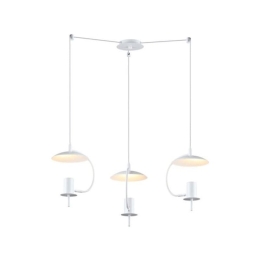 Φωτιστικό Οροφής ZM933P60W 3ΧGU10 D60XH150 White Aca Decor Μέταλλο