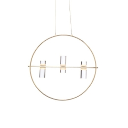 Φωτιστικό Οροφής Led 2835 JNEP12LED53CH 12W 3000Κ 1080lm D53XH173 Gold Aca Decor Αλουμίνιο