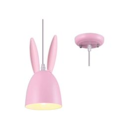 Φωτιστικό Οροφής Παιδικό ZM71P12P 1ΧΕ27 D12XH100 Pink Aca Decor Μέταλλο