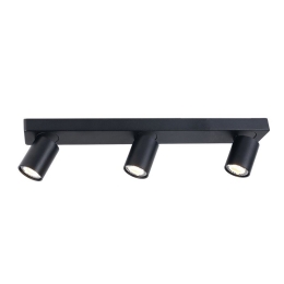 Φωτιστικό Οροφής Σποτ RA303S54BK 3XGU10 54Χ7Χ11 Black Aca Decor Αλουμίνιο