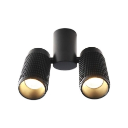 Φωτιστικό Οροφής Σποτ YL10C217BK 2ΧGU10 6,5X20X26 Black Aca Decor Αλουμίνιο
