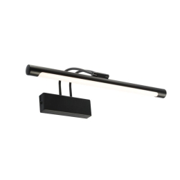 Φωτιστικό Τοίχου - Απλίκα Led PN17LEDW40BK 8W 3000K 520lm IP44 40X12X19 Black Aca Decor Μέταλλο