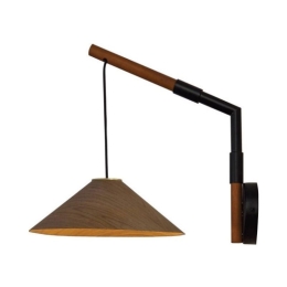 Φωτιστικό Τοίχου - Απλίκα MQ13W130WW 1Χ GX53 30Χ40Χ32 Walnut Aca Decor Μέταλλο,Ξύλο