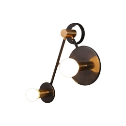 Φωτιστικό Τοίχου - Απλίκα OD742W74BM 2ΧΕ27 18Χ74X23 Black Aca Decor Μάρμαρο