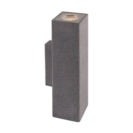 Φωτιστικό Τοίχου - Απλίκα Up-Down MK0022SB IP65 2XGU10 Black Aca Decor