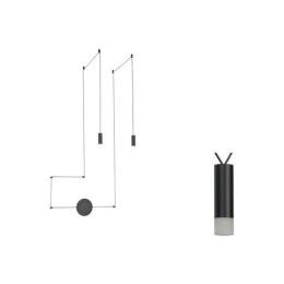 Φωτιστικό Τοίχου - Οροφής YL22C2BK 2ΧG9 2x D3,6XH13 Black Aca Decor Αλουμίνιο