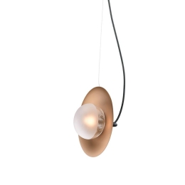 Φωτιστικό Οροφής HL4321P23BB 1ΧG9 20X14ΧΗ122 Brass-Black Aca Decor Μέταλλο,Γυαλί