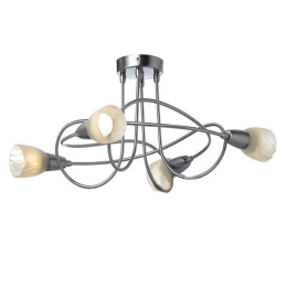 Φωτιστικό Οροφής - Σποτ MC542NM4 4Χ40W E14 Kamet Nickel Aca Decor Μέταλλο,Γυαλί