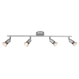 Φωτιστικό Οροφής - Σποτ MC634SL4 4ΧGU10 Trinity Silver Aca Decor Μέταλλο