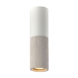 Φωτιστικό Οροφής- Σποτ V372581CCW 1XGU10 Φ7ΧΗ24CM Placebo Grey - White Aca Decor Πηλός