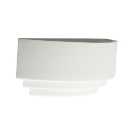 Φωτιστικό Τοίχου - Απλίκα G85541W G85541W 1XΕ27 32x11,3x13CM Tabs White Aca Decor Γύψος