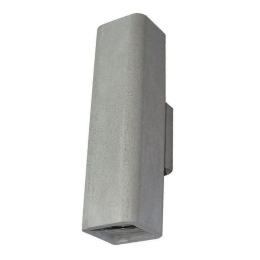 Φωτιστικό Τοίχου - Απλίκα GC85102W 2xGU10 Φ7,5x10x25,5CM Ile Natural Aca Decor Τσιμέντο