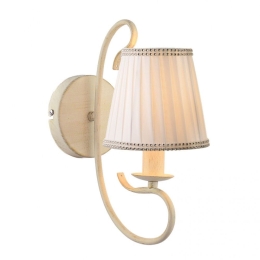 Φωτιστικό Τοίχου - Απλίκα DL7611C 1XE14 22,9ΧΗ31,3cm Dijon White Patine Aca Decor Μέταλλο